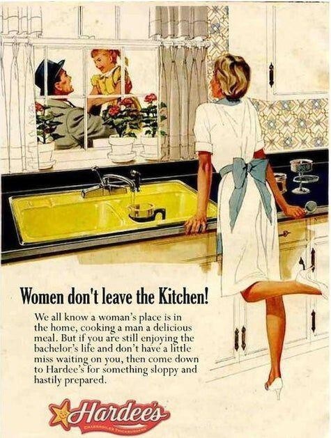 Проблески сегодняшних реалий - женщина не должна жить на кухне