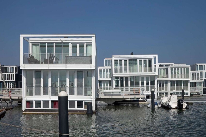 Айбург - район с плавучими домами в Амстердаме