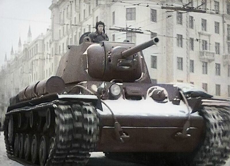 Как один КВ уничтожил 10 танков противника