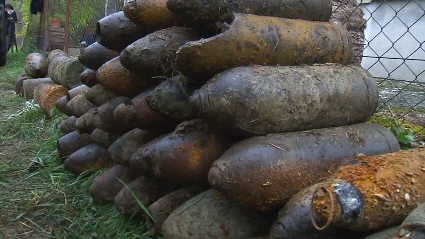 Во Франции ежегодно находят около 50 тонн бом и снарядов, включая и снаряды времен Первой мировой