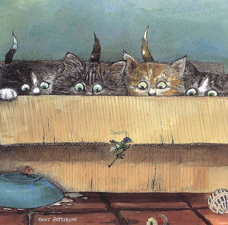 Гэри Паттерсон и его забавные кошки