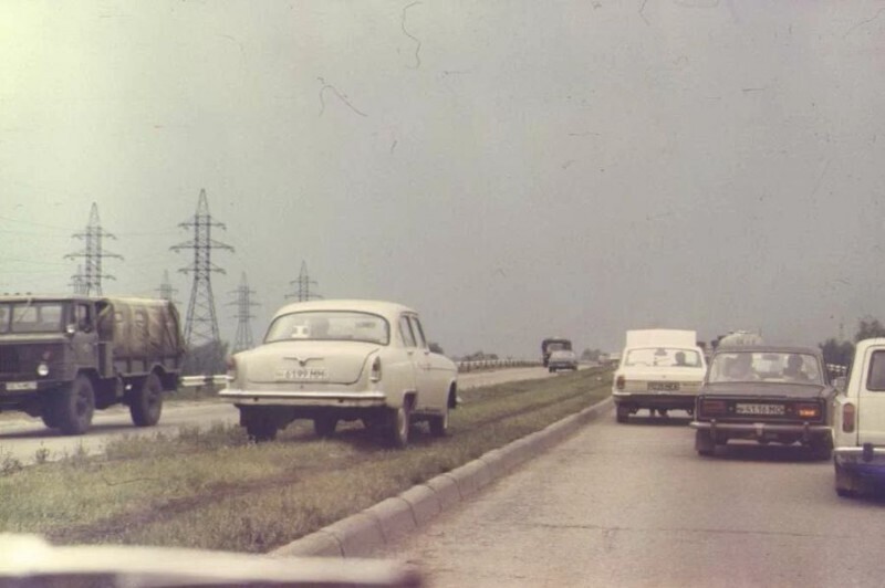 Московская кольцевая автодорога в 70-80-е годы.