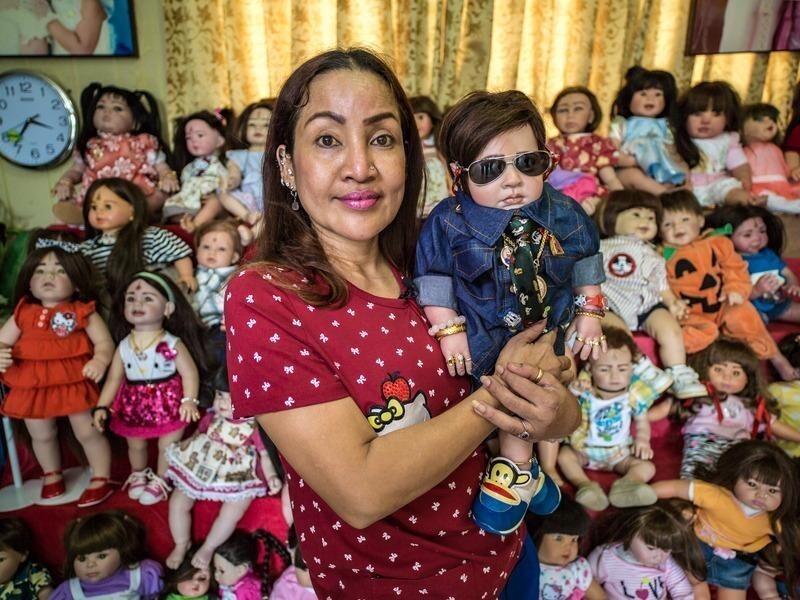 Жуткие куклы-талисманы в Таиланде
