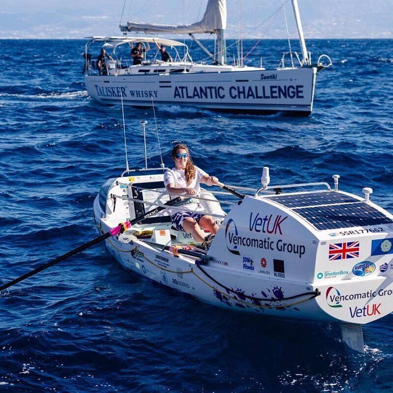 21-летняя девушка собирается проплыть через Атлантику, преодолев более 4800 км