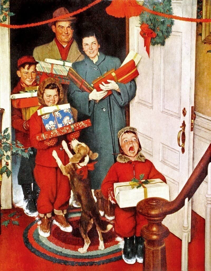 Норман Роквелл Рождественские иллюстрации