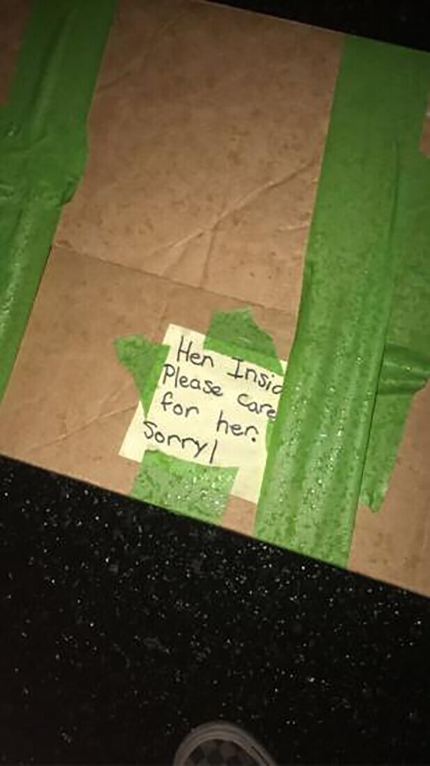 Мужчина нашёл загадочную коробку у себя под дверью