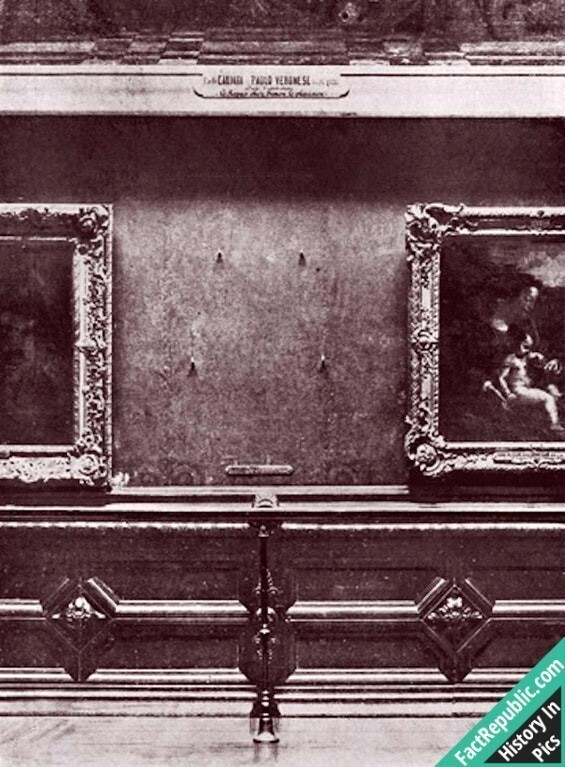 Мона Лиза похищена из Лувра, 1911г.