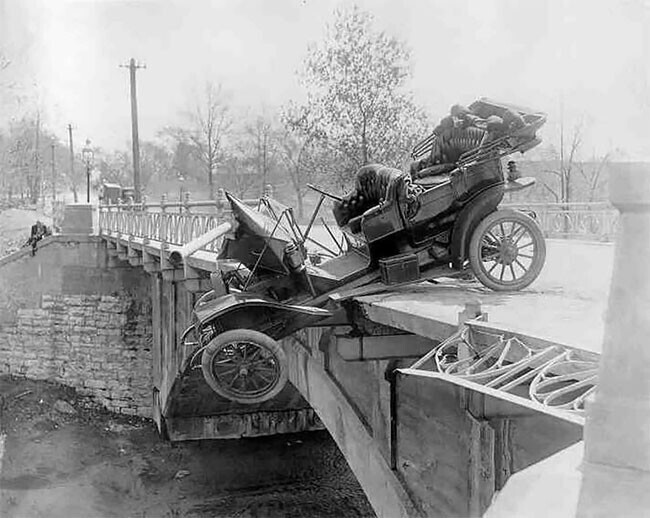 Автомобильная авария, 1912 год