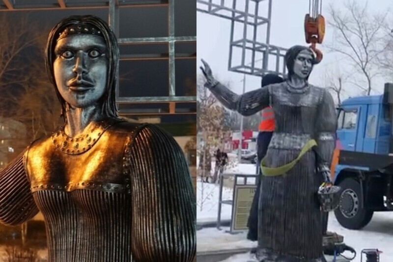Аленка - всё: испугавший жителей Нововоронежа памятник демонтировали, чтобы доработать