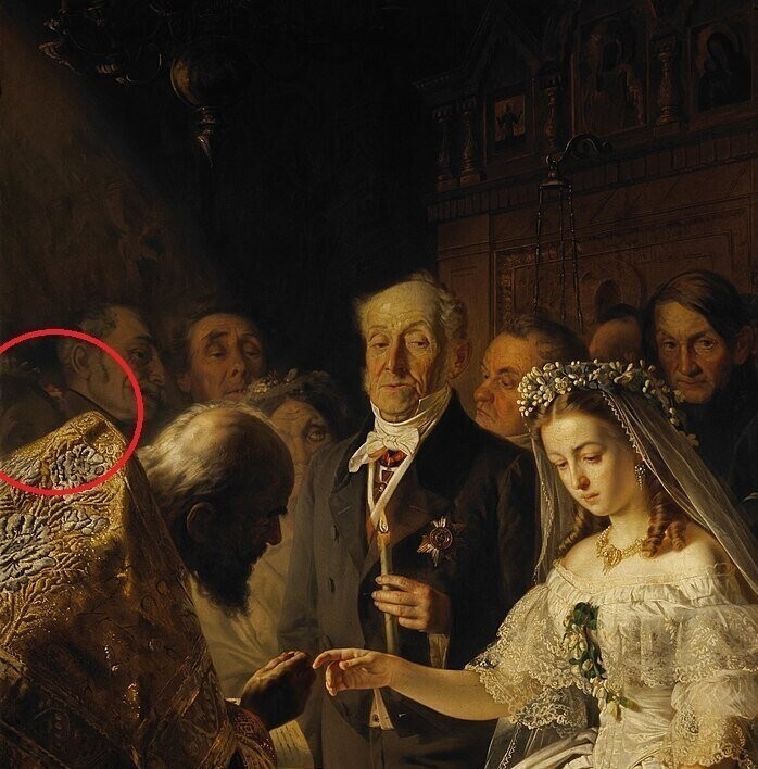Два призрака на картине Пукирева "Неравный брак"
