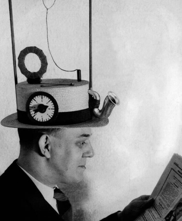 Ваш айфон ерунда, а вот радио-шляпа «Марсианин» в 1922 году было реально круто
