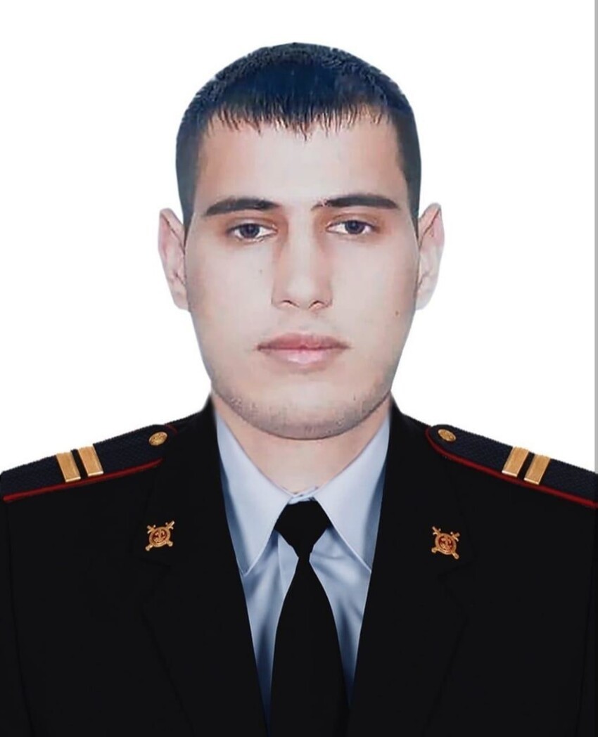 Погибший сегодня младший сержант ППС полиции Грозного Магомед Джабраилов - парню было 22 года 