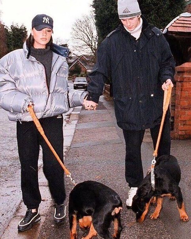 Виктория и Дэвид Бекхэм, 1997 г.