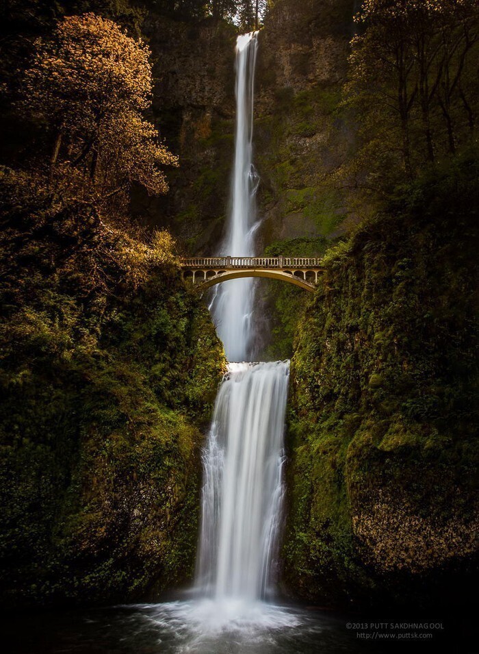 Водопад Малтномах, Орегон, США.