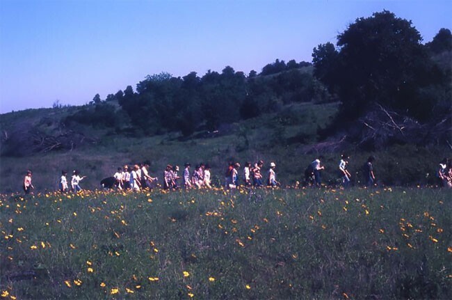 Студенты на экскурсии, где-то в Оклахоме, 1966 год