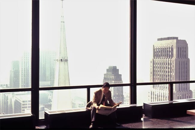Вид на Чикаго из Гражданского центра, Иллинойс, 1966 год