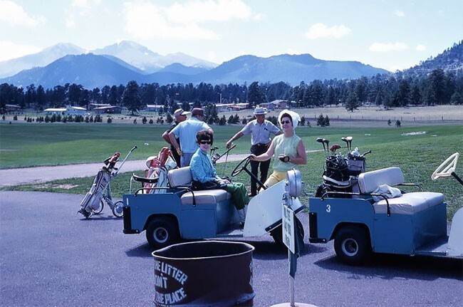 Игра в гольф в горах, 1968 год