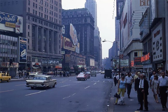 Таймс-сквер, Нью-Йорк, 1966 год