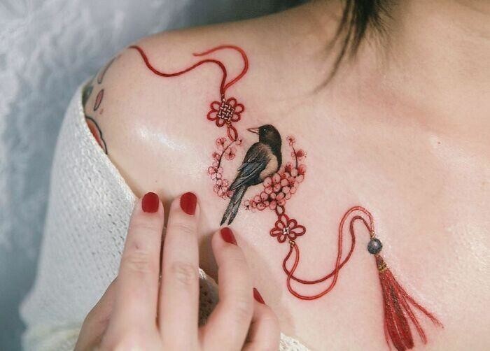 Изящные работы корейской татуировщицы