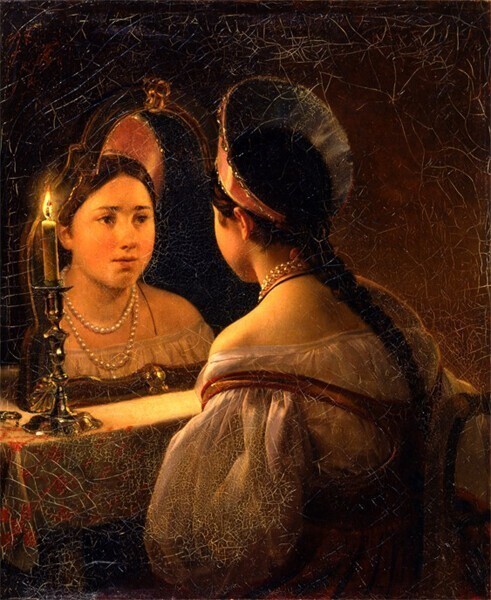 Гадающая Светлана. Карл Брюллов, 1836 год