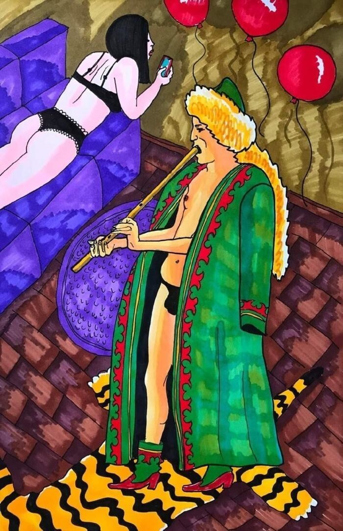 Оскорбила чувства: художнице из Уфы угрожают за эротические рисунки людей в башкирских нарядах