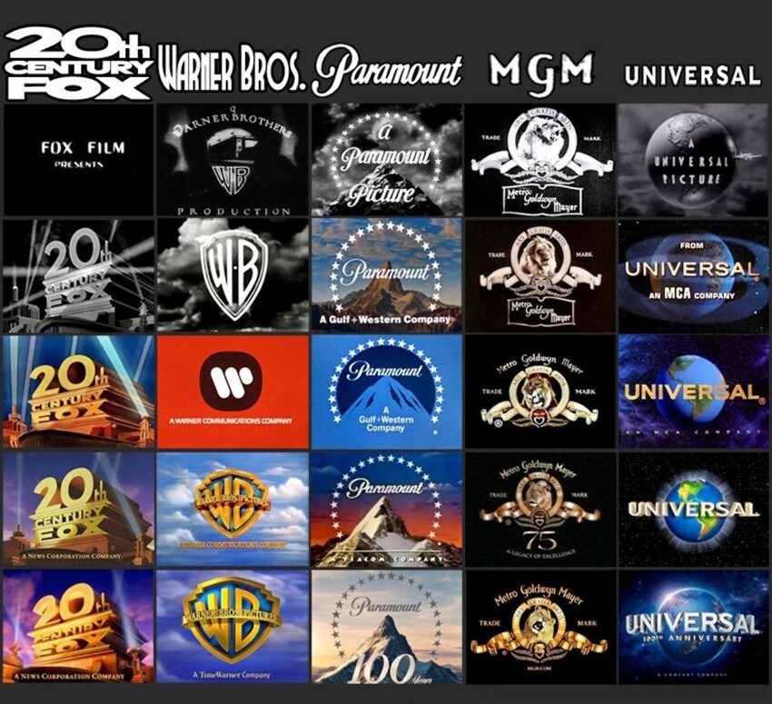 Так менялись самые известные лого кинокомпаний