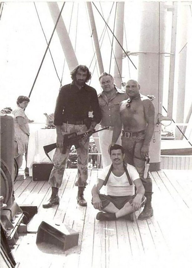 На съемочной площадке фильма Пираты XX века, 1979 год, Крым.