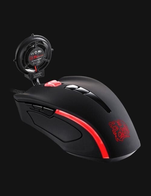 Tt eSPORTS by Thermaltake Gaming Mouse BLACK Element CYCLONE Black USB