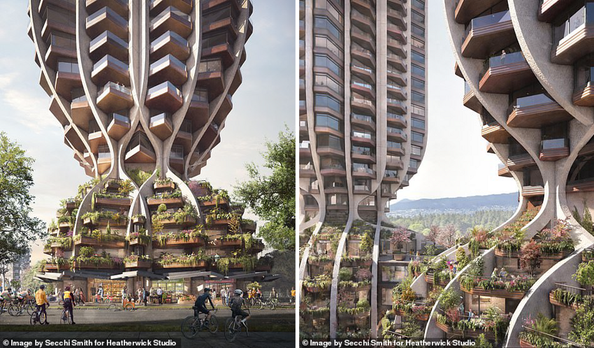 Британские архитекторы хотят построить в Ванкувере необычные небоскребы-деревья