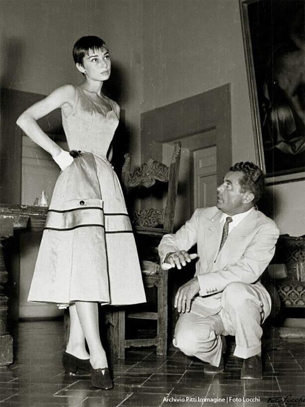 Две Легенды: Audrey Hepburn & Salvatore Ferragamo. Фото из архива Pitti Immagine
