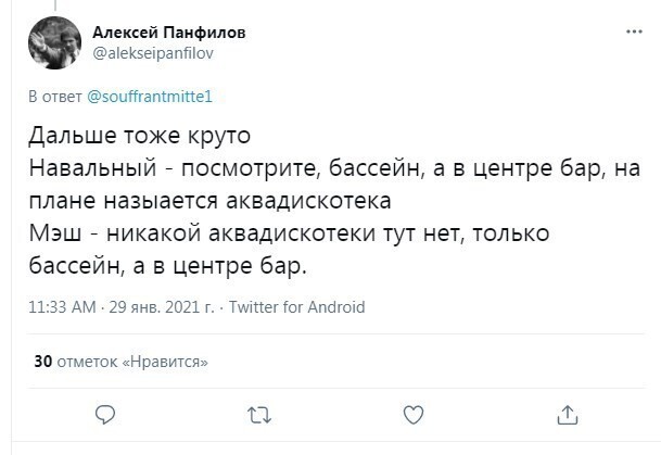 2. Пользователи соцсетей пришли к выводу, что видео, снятое Mash, лишь подтвердило слова Алексея Навального