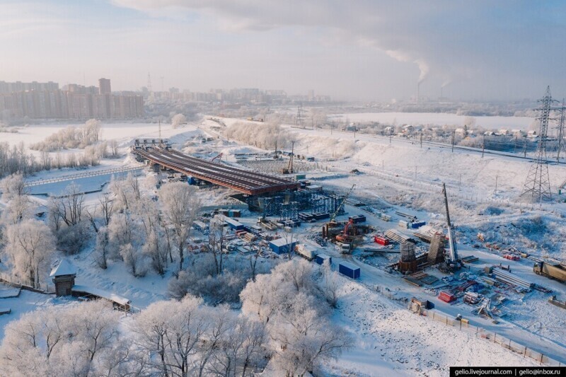 Как строили четвертый мост через Обь в Новосибирске: красочная панорама