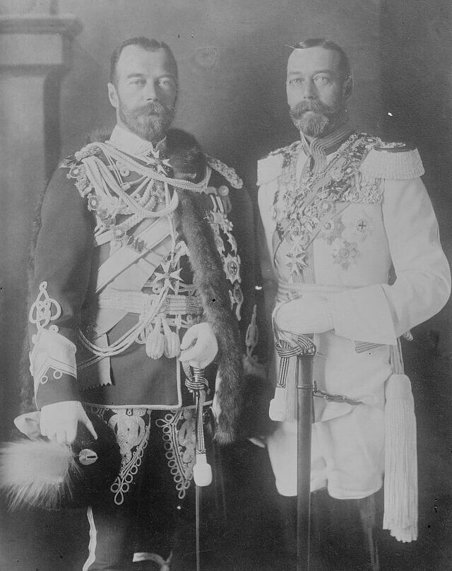 5. Король Георг V и царь Николай II, 1913 г.