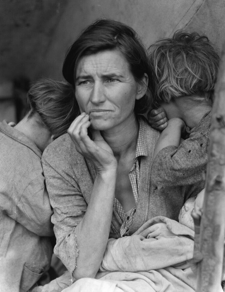 Дороти Ланг, "Мать-мигрантка", 1936