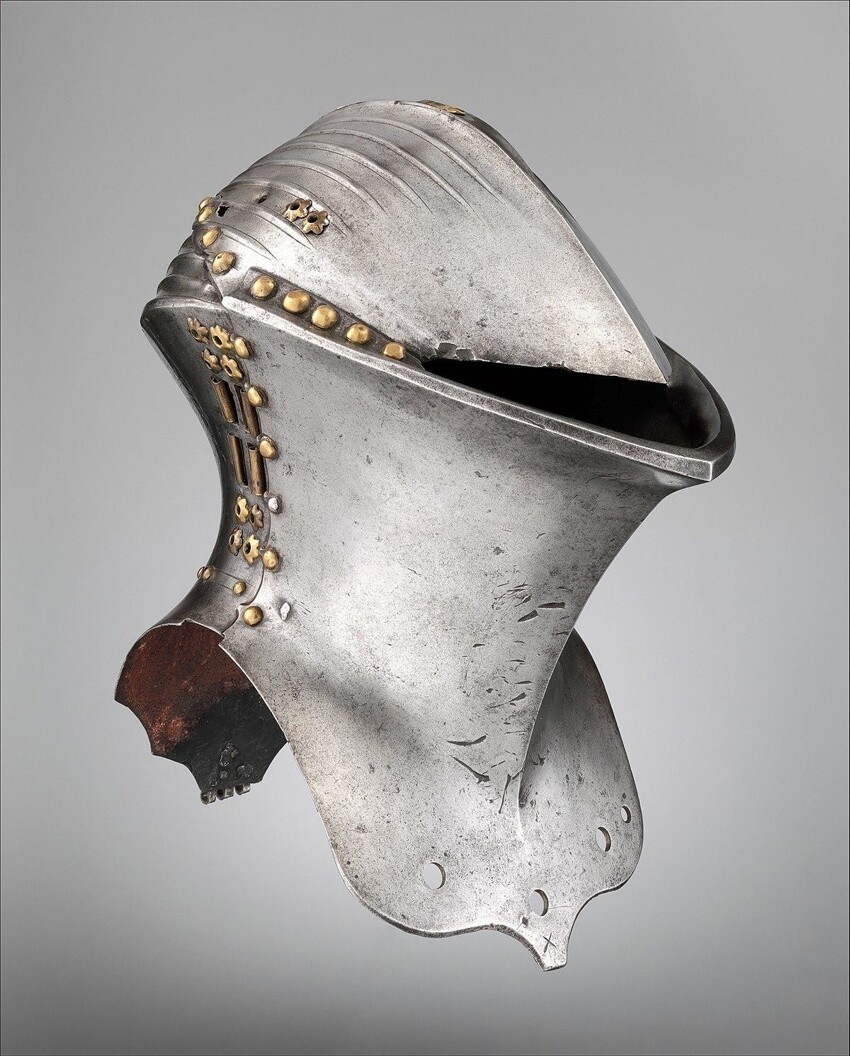 Армет (армэ), шлем XV века. Шлем жабья голова XV века