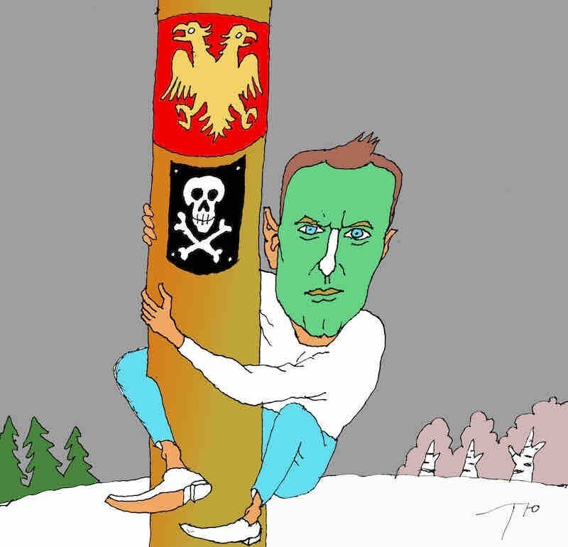 Суд отменил условный срок Навальному. Он приговорен к 3,5 годам тюремного заключения и отправлен в колонию общего режима
