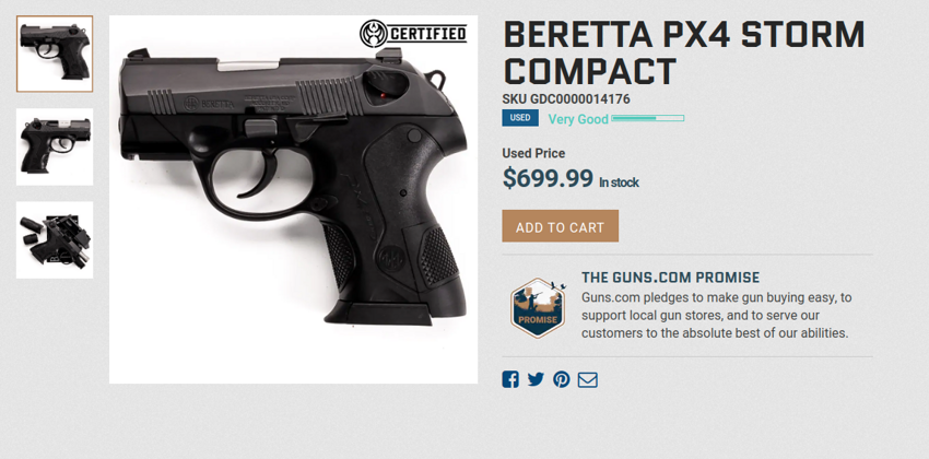 Компактный пистолет можно будет купить до $1000