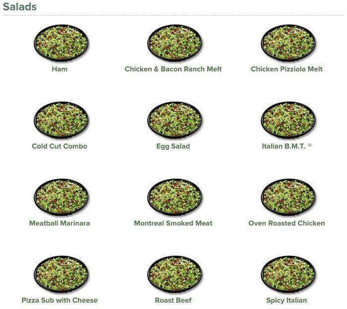 Несколько однообразное меню салатов, вы не находите?