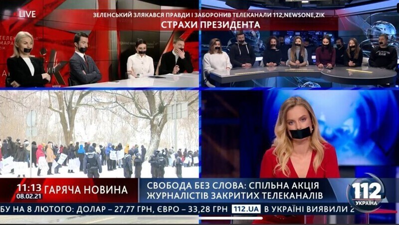 Журналисты закрытых украинских каналов показали, какую «свободу слова» поддерживает Зеленский