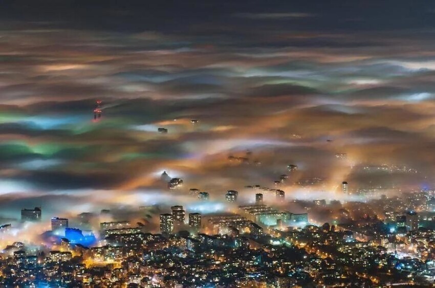 Туман в Софии, Болгария