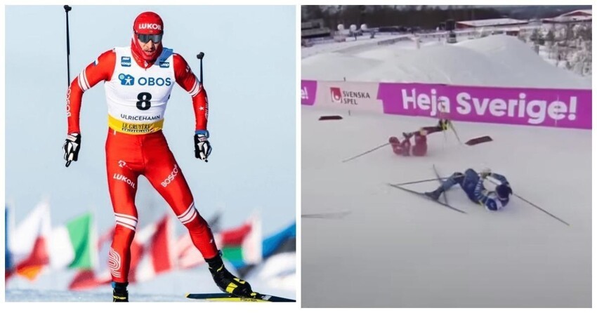 Опять виноваты финны: Россия не вышла в финал Кубка мира по лыжным гонкам из-за падения Глеба Ретивых