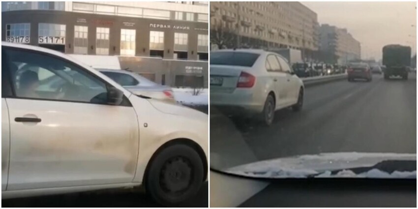 В Санкт-Петербурге на дороге встретили ребёнка за рулём 
