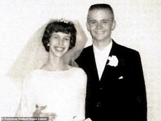18-летние влюбленные, фотография со свадьбы, 1961 г.