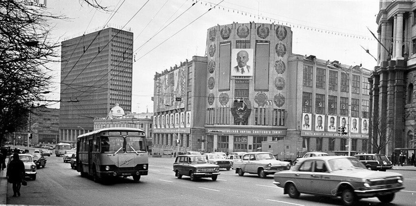 Главпочтамт, 1972 год, г. Москва, ул. Горького