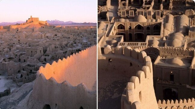 10. Арг-е Бам, крепость Бам - 1500-летний глинобитный город в Иране, который похож на песочные замки