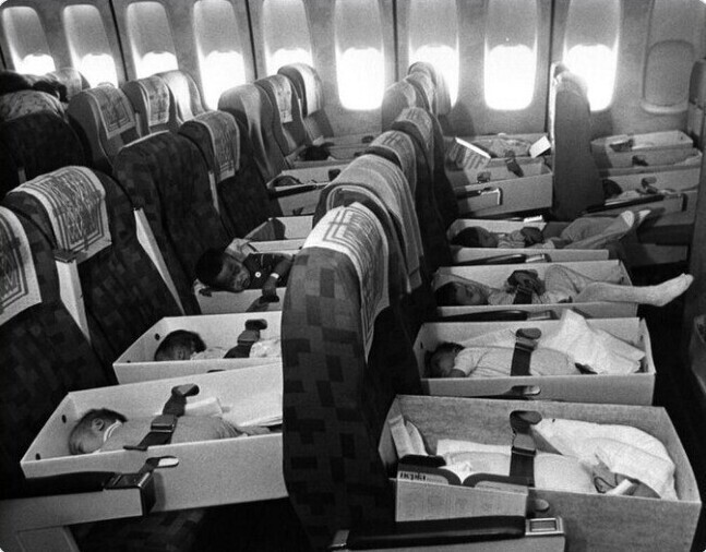 13. Операция "Бэбилифт", 1975 год. Более 3000 вьетнамских сирот были эвакуированы по воздуху