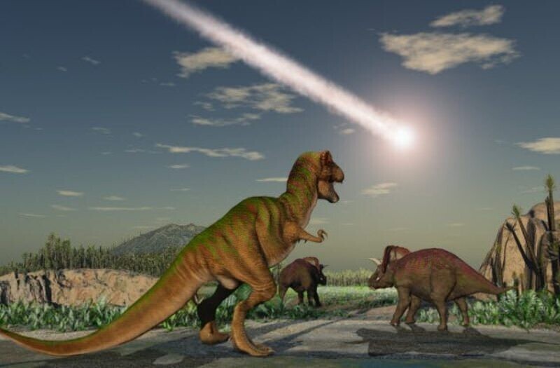 2. Если бы астероид упал на Землю в другом месте, динозавры могли бы существовать до сих пор