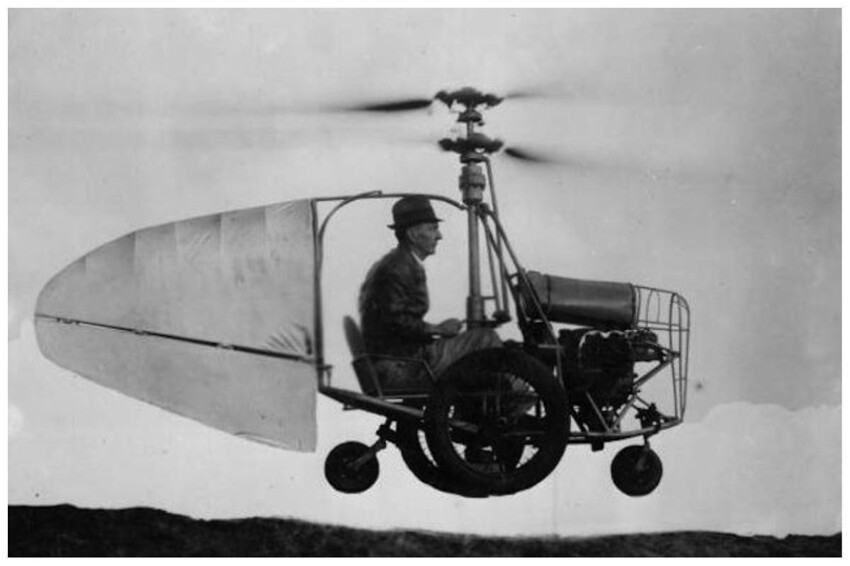 Первый в мире вертолет-автомобиль, Dixon Flying Car, 1940 год