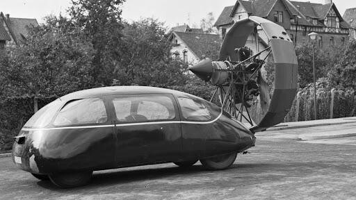 И еще немного автомобилей с пропеллером, но не летающих. Schlörwagen (Пузырь) Германия, 1920-е годы