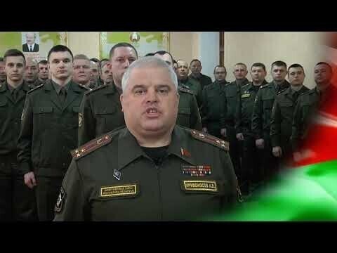 Белорусский военком показывает мастер-класс в лояльности Лукашенко 